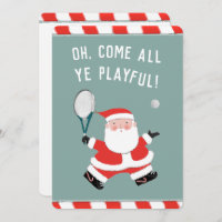 funny Christmas tennis cards
