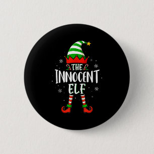 Funny Christmas The Innocent Elf Family Matching X Button