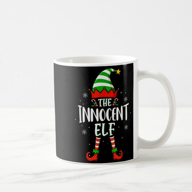 Funny Christmas The Innocent Elf Family Matching X Coffee Mug (Right)