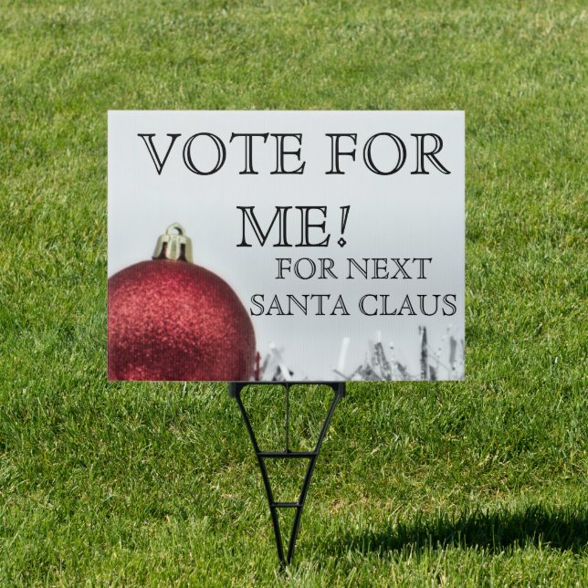 Funny Christmas-Themed Yard Sign (Insitu)