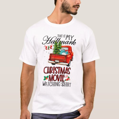 Funny Christmas This Is My Movie Watching Pajama T_Shirt