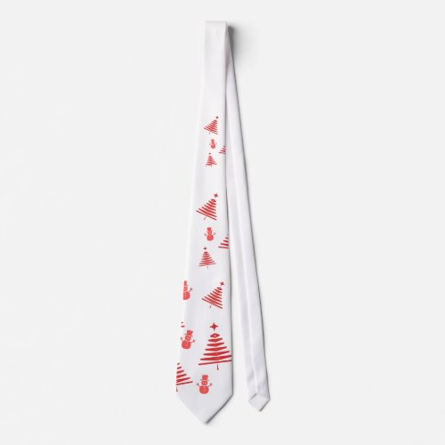 FUNNY CHRISTMAS TIE SNOWMAN XMAS TREE