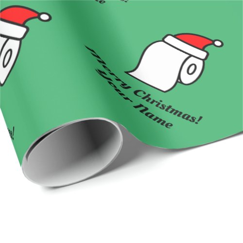 Funny Christmas toilet paper roll design custom