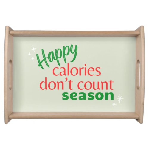 Funny Christmas tray customizable background 