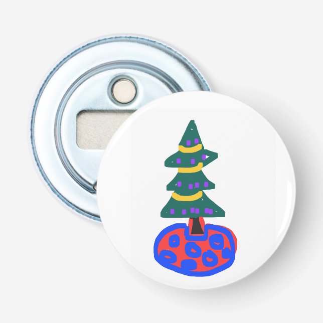 Funny Christmas Tree Bottle Opener (Front)