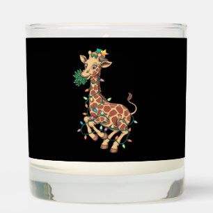 Funny Christmas Tree Giraffe Lover Gift Love Scented Candle
