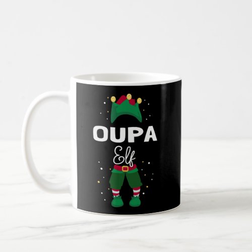 Funny Christmas Tree Lights Ugly Sweater Oupa Elf Coffee Mug