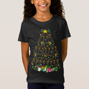 Funny Christmas Trombone Player Xmas Tree Music Lo T-Shirt