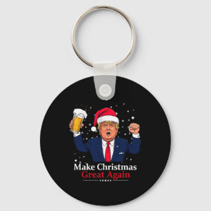 Funny Christmas Trump Make Christmas Great Again  Keychain