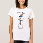 Funny Christmas Tshirts | Patriotic Frosty Snowman<br><div class="desc">Into wearing funny Christmas tshirts and have a patriotic / political sense of humor? Here are "Vote for Frosty" funny holiday shirts that you can easily personalize! The unique design created by Raphaela Wilson depicts a patriotic snowman attired in red, white and blue American flag theme colors... Happy Holidays! Category:...</div>