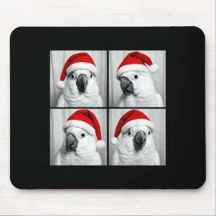 Funny Christmas Umbrella Atoo Santa Photo Booth Pa Mouse Pad