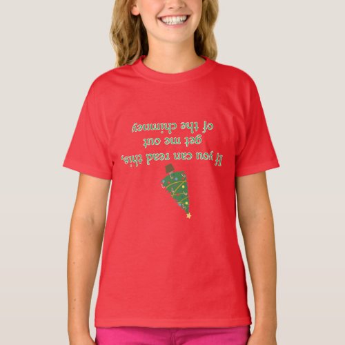 Funny Christmas Upside Down Phrase T_Shirt