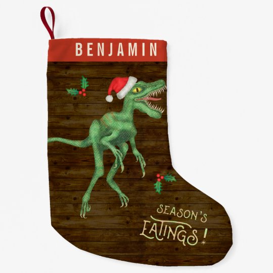 funny christmas velociraptor dinosaur custom name small christmas stocking - Funny Christmas Stockings funny christmas velociraptor dinosaur custom name small christmas stocking - Funny Christmas Stockings