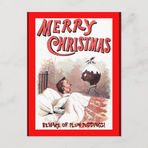 Funny Christmas Vintage European Postcard