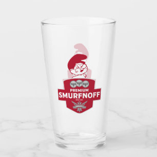 Funny Christmas Vodka Label Glass