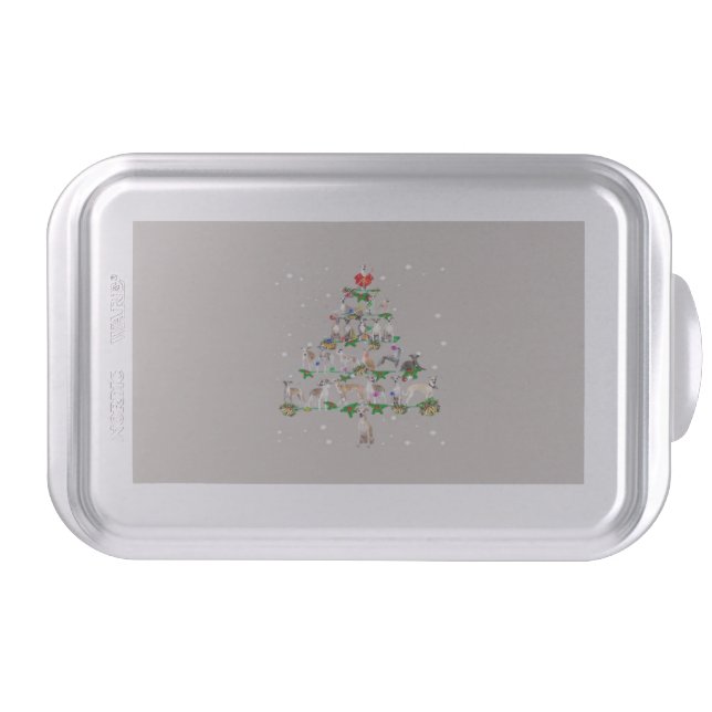 Funny Christmas Whippet Dog Lovers Gift Essential  Cake Pan (Front)