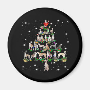 Funny Christmas Whippet Dog Lovers Gift Essential Magnet