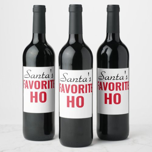 FUNNY CHRISTMAS WINE labels_ Christmas wine glass Wine Label