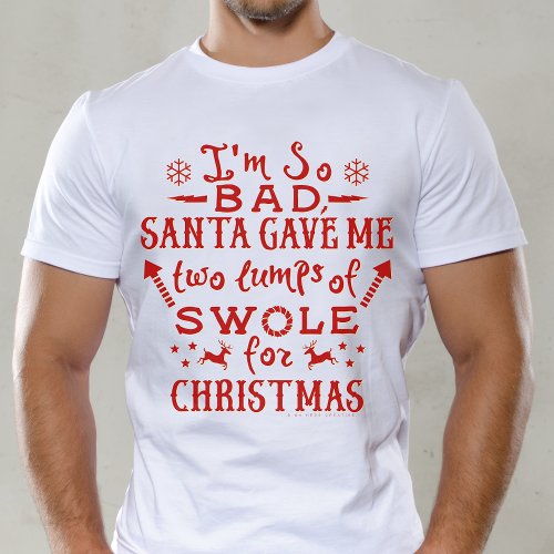Funny Christmas Workout Weightlifting Exercise Gym T_Shirt