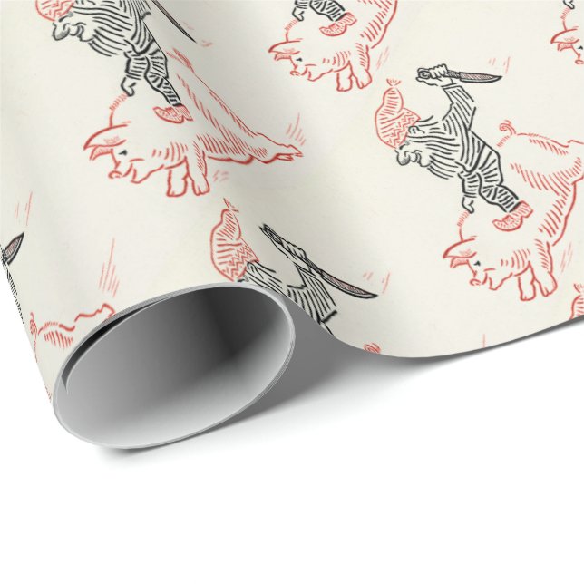 Funny Christmas wrapping paper (Roll Corner)