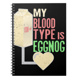 Funny Christmas Xmas Eggnog Apparel Notebook