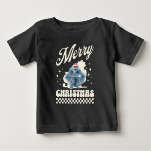 Funny Christmas Yeti Holiday Humor Baby T-Shirt