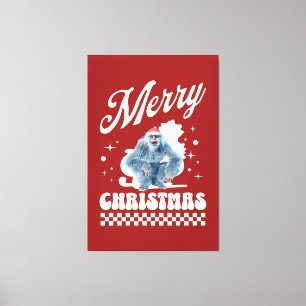 Funny Christmas Yeti Holiday Humor Canvas Print