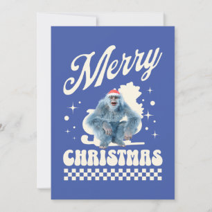 Funny Christmas Yeti Holiday Humor Card