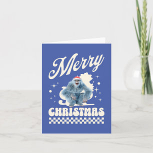 Funny Christmas Yeti Holiday Humor Card