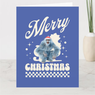 Funny Christmas Yeti Holiday Humor Card
