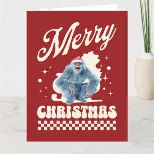 Funny Christmas Yeti Holiday Humor Card