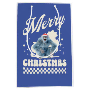Funny Christmas Yeti Holiday Humor Medium Gift Bag