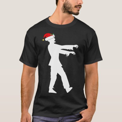 Funny Christmas Zombie T_Shirt