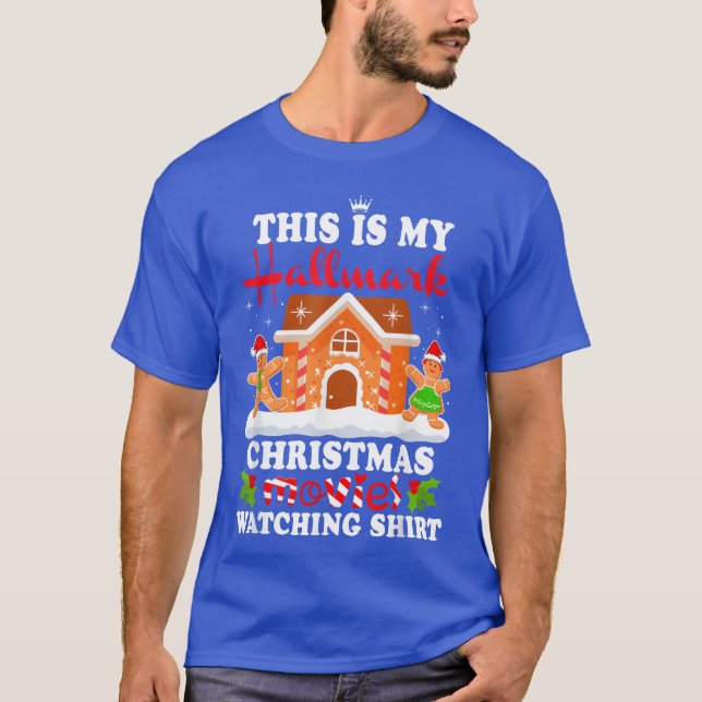 Funny Christmashis Is My Hallmarks Movie Watch boy T-Shirt (Front)
