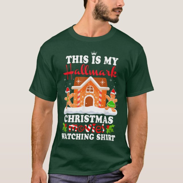 Funny Christmashis Is My Hallmarks Movie Watch boy T-Shirt (Front)