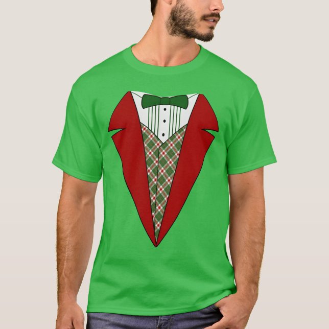 Funny Christmasuedo Red and Greenu friends T-Shirt (Front)