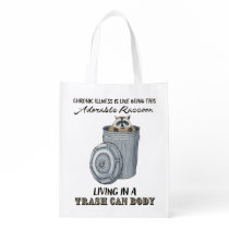 Funny Chronic Illness Gift, Chronic Illness Joke Grocery Bag