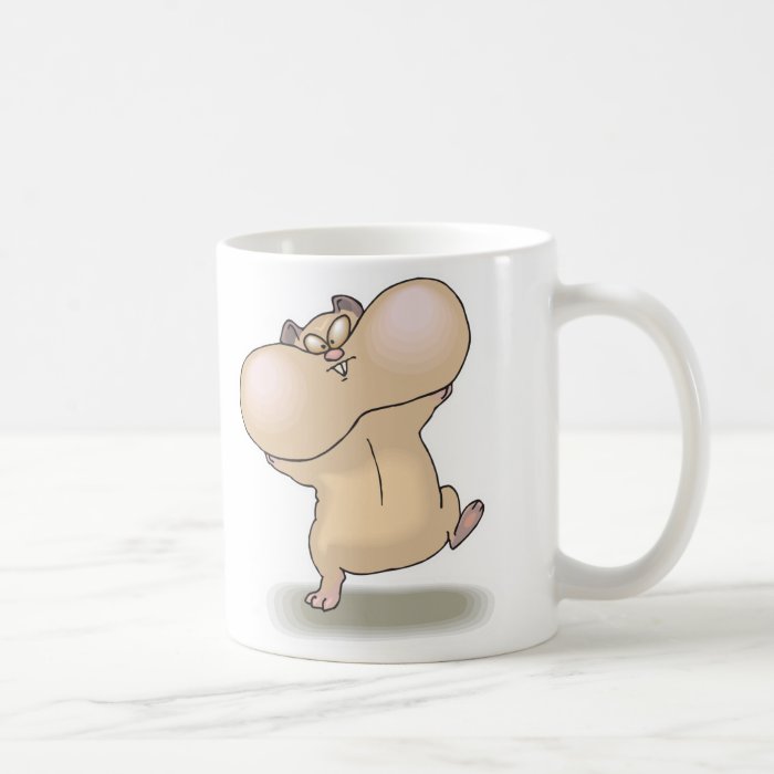 funny chubby cheeks hamster coffee mugs