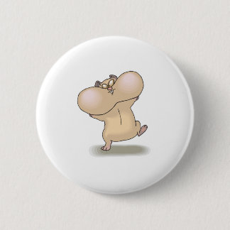funny chubby cheeks hamster pinback button