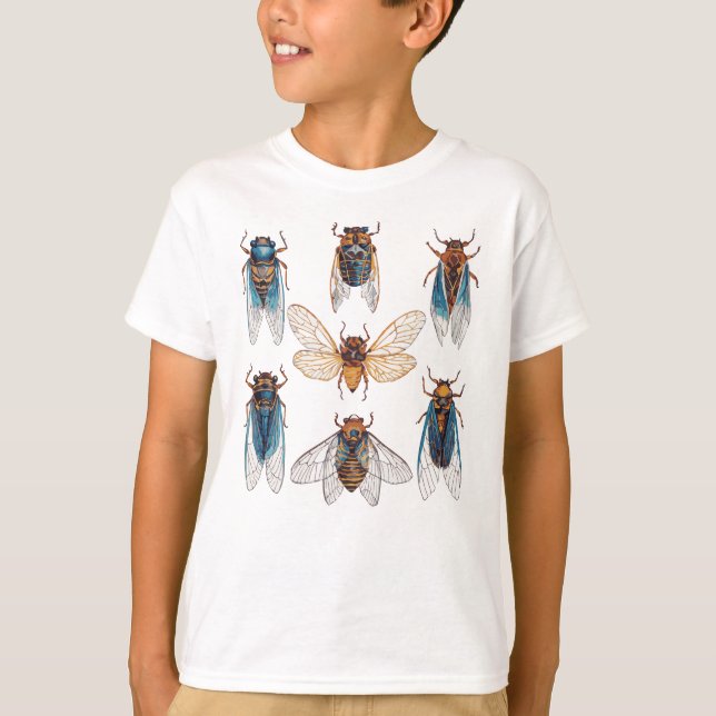 Funny Cicadas Insect Bug Graphic Cicada Lover T-Shirt (Front)