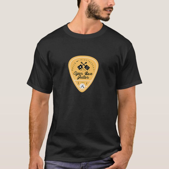 Funny Cigar Box Guitar Guitarist Bassist Music Lov T-Shirt (Front)
