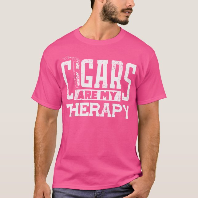 Funny Cigar Lover For Women And Men Cigar Fan T-Shirt (Front)