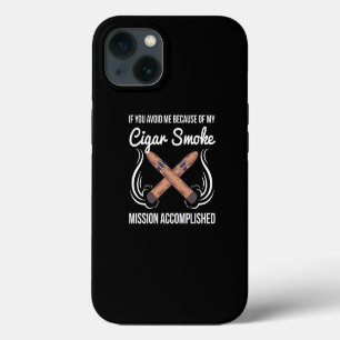 Funny Cigar Smoker Design iPhone 13 Case