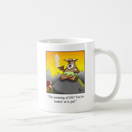 Funny Cigar Wise Man Cartoon Gifts Coffee Mug