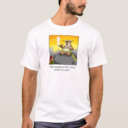 Funny Cigar Wise Man Cartoon Gifts T_Shirt