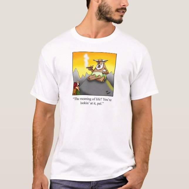 Funny Cigar Wise Man Cartoon Gifts! T-Shirt (Front)