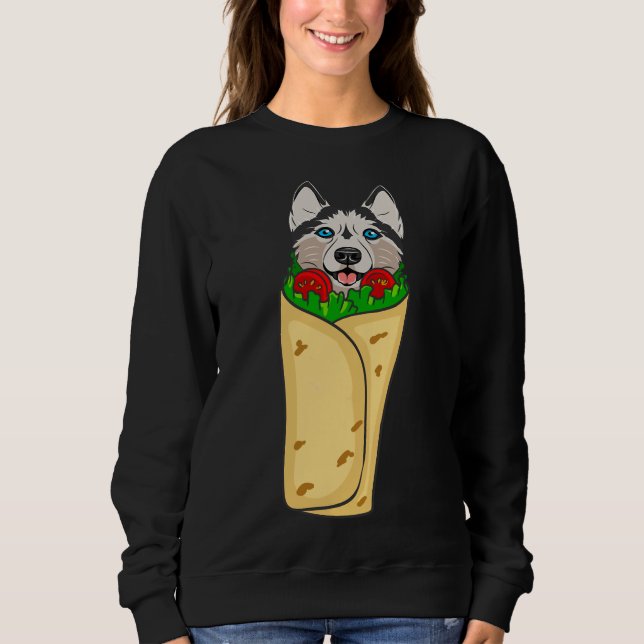 Funny Cinco De Mayo Burrito Husky Cinco De Doggo S Sweatshirt (Front)