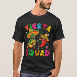 Funny Cinco De Mayo Fiesta Squad Mexican Matching T-Shirt