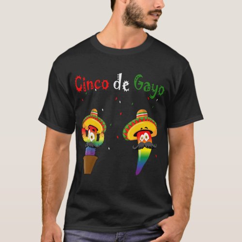 Funny Cinco de Mayo Gayo gay rights pride Party Su T_Shirt