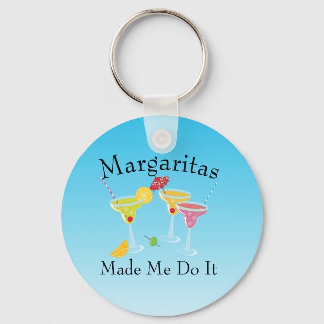 Funny Cinco De Mayo Margarita Keychain (Front)